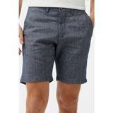 Lacoste Men's Slim Fit Bermuda Shorts Erkek Dar Kesim Keten Bermuda Şort Lacivert