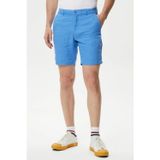 Lacoste Men's Slim Fit Bermuda Shorts Erkek Dar Kesim Keten Bermuda Şort Mavi