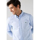 Lacoste Men's Slim Fit Blue Shirt Slim Fit Pamuklu Erkek Gömlek Mavi - XL