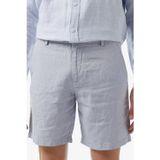 Lacoste Men's Slim Fit Linen Bermuda Shorts Grey Erkek Dar Kesim Keten Şort Gri