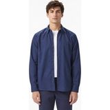 Lacoste Mens Slim Fit Navy Cotton Shirt Dar Kesim Pamuklu Erkek Gömlek Lacivert