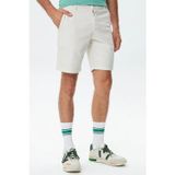 Lacoste Men's Slim Fit Organic Cotton Bermuda Shorts Erkek Dar Kesim Organik Pamuk Bermuda Şort Krem