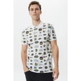 Lacoste Men's Slim Fit Polo T-Shirt Erkek Polo Yaka Tişört Beyaz
