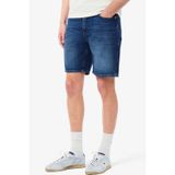 Lacoste Men's Straight Fit Denim Dark Blue Bermuda Jean Shorts Erkek Düz Kesim Bermuda Kot Şort Koyu Mavi