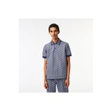 Lacoste Monogram Erkek Classic Fit Lacivert Polo