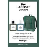 Lacoste Original EDP 60 ml & Original Aqua EDP 60 ml + Sırt Çantası - Erkek Parfüm Set