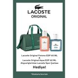 Lacoste Original Femme EDP 60 ml Kadın & Original Aqua EDP 60 ml Erkek + Seyahat Çantası - Parfüm Set