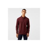 Lacoste Paris Erkek Regular Fit Uzun Kollu Bordo Polo