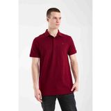 Lacoste Polo Paris Bordo Regular Fit - 0 - Bordo - 2XL