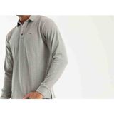Lacoste Polo Uzun Kol Gri Regular Fit Erkek Sweatshirt - 001-Gri - M
