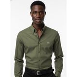 Lacoste Slim Fit Erkek Pamuk Gömlek - 2XL - Haki