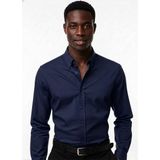 Lacoste Slim Fit Pamuk Paris Gömlek - Lacivert - XL