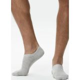 Lacoste Soft Ribbing High Stretch Reinforced Heels and Tips 3-pack Sock Unisex Babet Çorap 3 Lü Gri