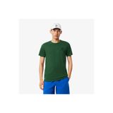 Lacoste SPORT X Novak Djokovic Erkek Regular Fit Bisiklet Yaka Yeşil T-Shirt