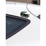 Lacoste Sticker Etiket Jdm Araba-motosiklet Cam Etiket Baskes Direk Arması Etiket 4adet 4,5x3cm Çok Renkli