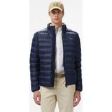 Lacoste Synthetic Fill Jacket Gizlenebilir Kapişonlu Şişme Erkek Mont Lacivert