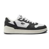 Lacoste T-Clip Set Leather Mens Sneaker Hakiki Deri Erkek Günlük Spor Ayakkabı Beyaz Siyah