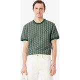Lacoste TH1197-D1R Erkek Tişört - Yeşil - 2XL
