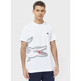Lacoste TH7403 Erkek Tişört - Beyaz - M