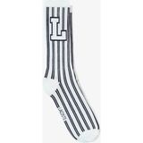 Lacoste Unisex Çizgili Beyaz Çorap - 44 - 46