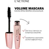 L'actone Hacim Etkili Luxury Intense Volume Maskara - 1 Adet Oje Hediyeli - 1 Black
