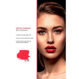 L'ACTONE Lipstick Shine Red Arizona Az-108 / Kırmızı Parlak Ruj - 1 Adet Oje Hediyeli
