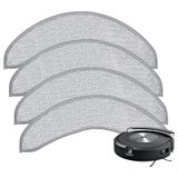 Lacvik 4 Paket Yedek Paspas Pedleri i-Robot Roomba Combo j7+/ j9+ Aksesuarları için, Mikrofiber Yıkanabilir Paspas Pedi iRobot Roomba Combo j7+/ j9+ Robot Vakum ve Paspas (Roomba j7/ j7+/ j9+için uygun