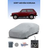 Lada Niva 3-Door ile Uyumlu Oto Branda, Araba Brandası, Su ve Güneş Geçirmez Araba Çadırı - Gri