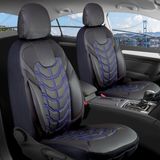 Lada Niva Uyumlu Full Deri Oto Koltuk Kılıfı Ön Arka Set Classy Model Siyah Mavi Sc - Siyah - Mavi
