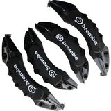 Lada Uyumlu Brembo Siyah Kaliper Kapağı 4 Parça Ön Arka Set