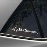 Lada Vesta Yan Cam Sticker Oto Kapı Çıkartma 20 cm x 7 cm