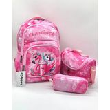 LaddyCo Ilkokul Çantası Kız Çocuğu 3`lü Set Pembe Ilk Okul Çantası Karakter Baskılı Takım - sırt çantası - 6GA-Pembe - Çanta ölçüleri: boy 40cm En: 30 cm Genişlik:18 cm, Beslenme ölçüleri: boy: 18 cm En:21 cm Derinlik: 9 cm