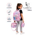 LaddyCo İlkokul Çantası Kız Çocuğu 3`lü Set Renkli İlk Okul Çantası Karakter Baskılı Takım