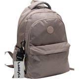 LaddyCo Saten Suya Dayanıklı Kumaş Unisex Siyah Okul Sırt Çantası 2200 Siyah - Vizon
