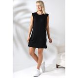 Ladies Kolsuz Uzun Tunik 20390 Siyah - M