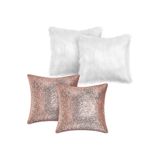 LadiesHome 4 Parça Peluş Ve Payetli Kırlent Kılıfı 45*45