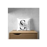 LadiesHome Harfli Kırlent Yastık Kılıfı - S Harfi - 43x43 Cm