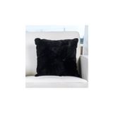 LadiesHome Peluş (rabbit) Tavşan Yastık Kılıfı Siyah 45x45