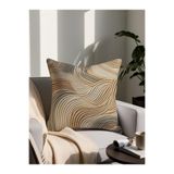 LadiesHome Punch Nakış Desenli Dijital Baskılı Dekoratif Yastık – 43x43 Cm Mikro Petek Kumaş