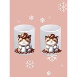 Ladijital 2 Kişilik Espresso Fincanları - Beyaz