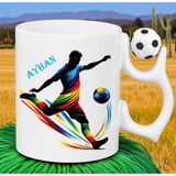 Ladijital Isme Özel Dönen Futbol Toplu Kupa - Beyaz