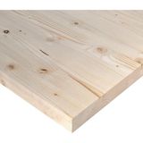 Ladin Ahşap Plaka, 10X30 Cm, 18 mm Kalınlık, Tek Adet, Doğal Masif Panel - Seçenek 1