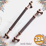 Ladin Eskitme Antik Bakır Metal 224 Mm Mobilya Mutfak Çekmece Dolap Dolabı Kulpu Kulbu Kulpları