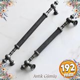 Ladin Eskitme Antik Gümüş Metal 192 Mm Mobilya Mutfak Çekmece Dolap Dolabı Kulpu Kulbu Kulpları
