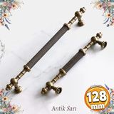 Ladin Eskitme Antik Sarı Metal 128 Mm Mobilya Mutfak Çekmece Dolap Dolabı Kulpu Kulbu Kulpları