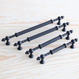 Ladin Siyah Metal Kulp 128 Mm (12.8 Cm) Mobilya Cekmece Mutfak Dolabi Dolap Kapak Kulplari Kulbu