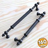 Ladin Siyah Metal Kulp 160 Mm (16 Cm) Mobilya Cekmece Mutfak Dolabi Dolap Kapak Kulplari Kulbu