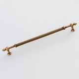 Ladin Tırtıklı Antik Bakır Metal Kulp 320 Mm Dayanıklı Kulpları Mobilya Çekmece Dolap Kapak Kulpu
