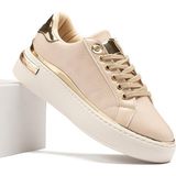 Lady Classy Kadın Günlük Ortopedik Kaymaz Kırılmaz Taban Konforlu Ortopedik Sneakers Spor Ayakkabı - Bej