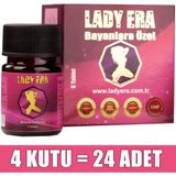 Lady Era Bayanlar Için Gıda Takviyesi (4 Kutu - 24 Adet) - Aromasız